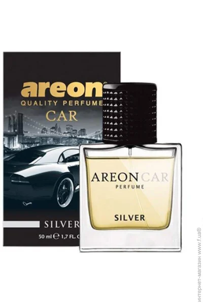   Areon Car Perfume 50, Glass Silver (MCP05)