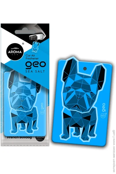   Aroma Car Cellulose Geo Dog - Blue Sea Salt  (12083)