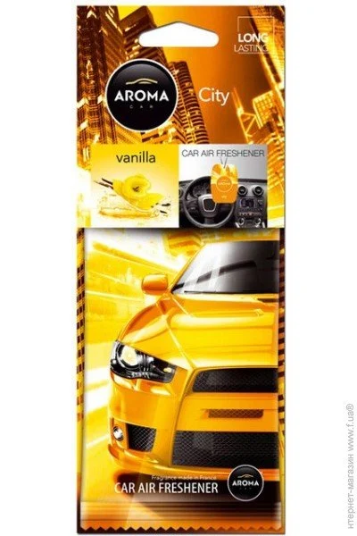   Aroma Car City Card-VANILLA (24.) (92669)