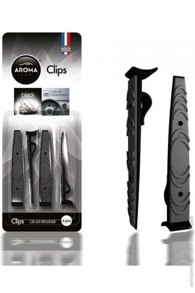   Aroma Car  Aroma Car Clips 4x5g-BLACK (30.) (375/92381)