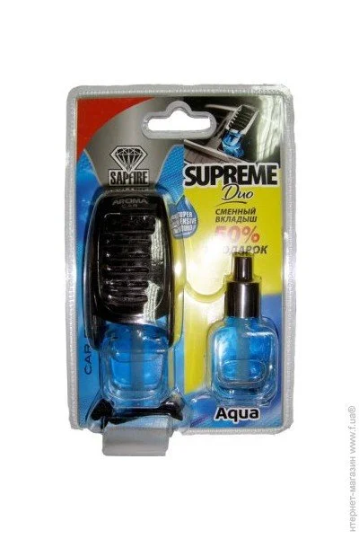   Aroma Car Sapfire Supreme Duo 2x8, aqua