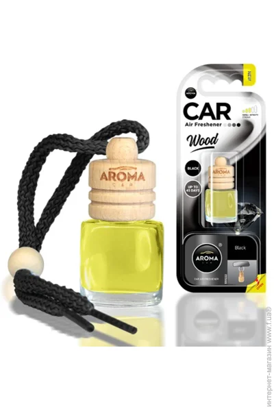   Aroma Car  Wood Black 6 