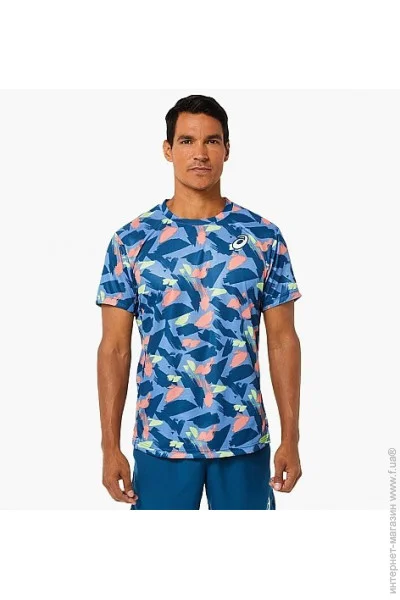   ASICS  . MEN MATCH GRAPHIC SS TOP (M) 2041A191-401 M
