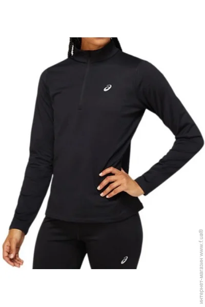 ASICS  W Core LS 1/2 Zip Winter Top Black M (1092-4550330598976)