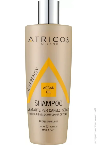 Шампунь Atricos Шампунь професійний зволожуючий з аргановим маслом 300 мл Шампунь Atricos Шампунь професійний зволожуючий з аргановим маслом 300 мл