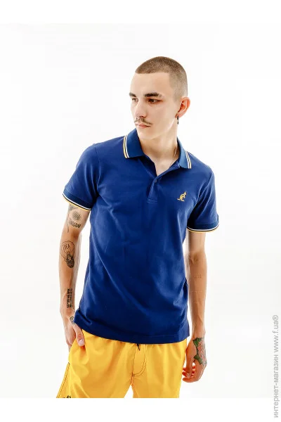   Australian   2-STRIPE PIQUE" POLO S-FIT  S (7dLSUPO0004-842B S)