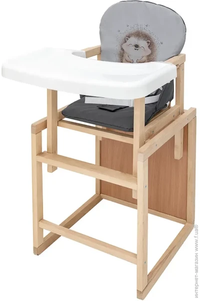 Стільчик-трансформер для годування Babyroom Пеппі-230 eko сірий/графіт (їжачок, серця) (680998) Стільчик-трансформер для годування Babyroom Пеппі-230 eko сірий/графіт (їжачок, серця) (680998)