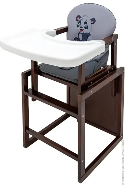 Стільчик-трансформер для годування Babyroom Пеппі тонований сірий / графіт (панда) (681114) Стільчик-трансформер для годування Babyroom Пеппі тонований сірий / графіт (панда) (681114)