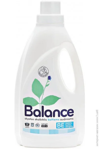 Гель для стирки для белых вещей Balance Экологическое 1500 мл (4770495348029) Гель для стирки для белых вещей Balance Экологическое 1500 мл (4770495348029)