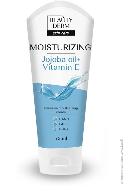Beauty Derm Крем день-ночь Moisturizing Увлажняющий крем для лица, рук та тела 75 мл Beauty Derm Крем день-ночь Moisturizing Увлажняющий крем для лица, рук та тела 75 мл
