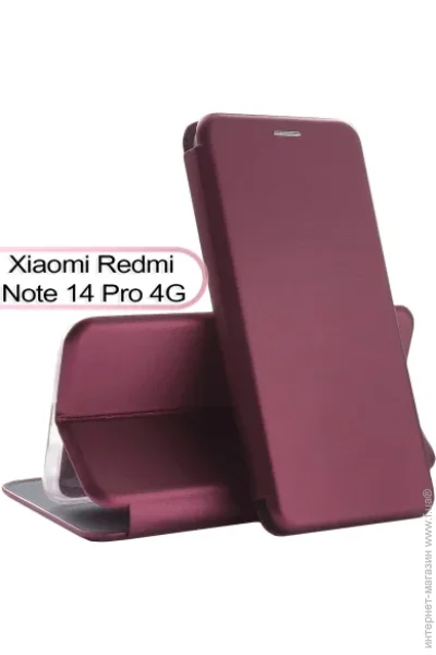- - BeCover Exclusive  Xiaomi Redmi Note 14 Pro 4G Red Wine (713525)