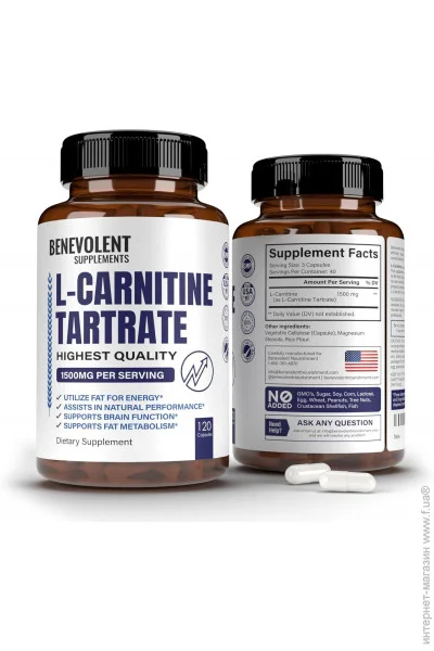  Benevolent Nourishment         L-Carnitine Tartrate 120 