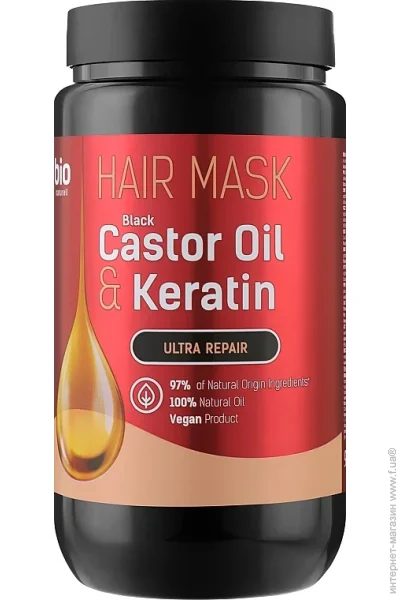    Bio Naturell  /. 946 Black Castor Oil & Keratin  (4820168434037)