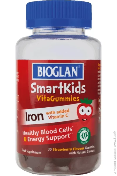 ³   Bioglan Smartkids Iron + Vitamin C, 30  