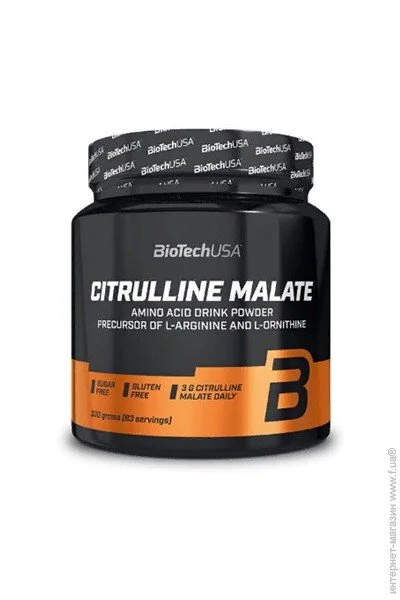  BioTech Citrulline Malate 300 g /90 servings/ Lime (000010267)