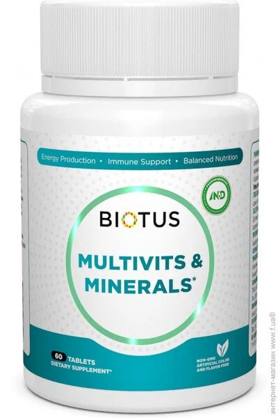   Biotus Multivits & Minerals 60 Tabs BIO-531170 (000017699)