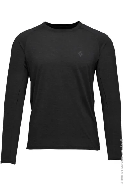  Black Diamond M Lightwire LS Tech Tee      (Black, M) (BD 7530900002MED1)