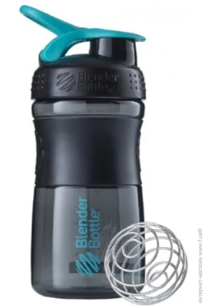 BlenderBottle SportMixer 590 , Black Teal