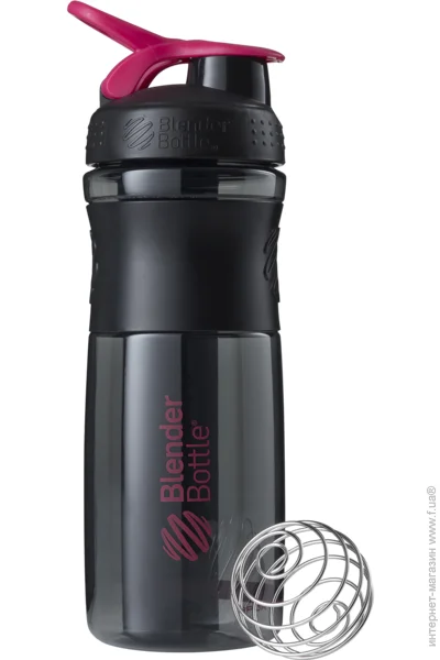 Blenderbottle   () BlenderBottle SportMixer Flip 28oz/820ml Black/Pink (SM 28oz Black/Pink)