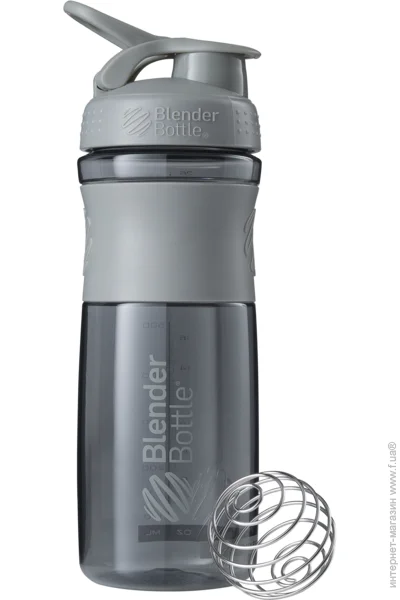 Blenderbottle   () BlenderBottle SportMixer Flip 28oz/820ml Grey (SM 28oz Grey)