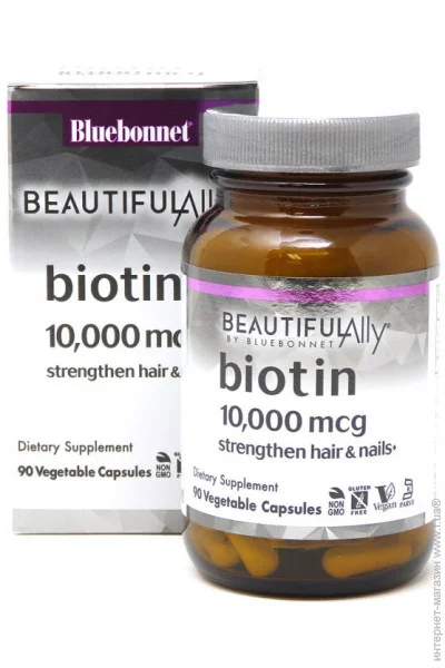 Bluebonnet Nutrition    Bluebonnet Biotin 10000 mcg, 90  - Beautiful Ally