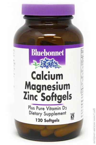 Bluebonnet Nutrition    Bluebonnet Calcium Magnesium Zinc, 120 