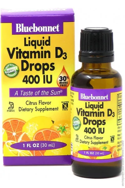 Bluebonnet Nutrition    Bluebonnet Liquid Vitamin D3, 400 IU 30  - 