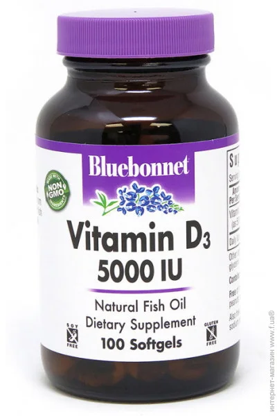 Bluebonnet Nutrition    Bluebonnet Vitamin D3 5000 IU, 100 