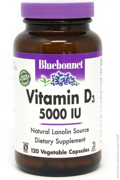 Bluebonnet Nutrition    Bluebonnet Vitamin D3 5000 IU, 120 