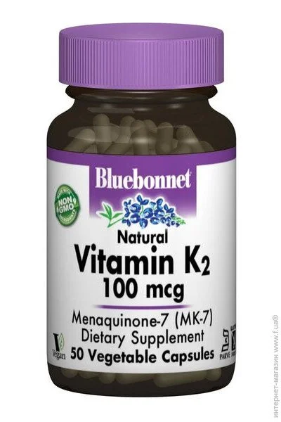 ³ Bluebonnet Nutrition Vitamin 2 100 mcg 50 Veg Caps (000000767)