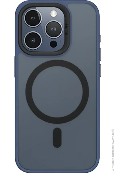  Blueo Frosted Anti-Drop with MagSafe  Apple iPhone 15 Pro Dark Blue (BK5934-I15PDB)