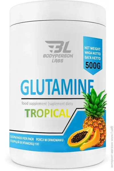  Bodyperson Labs Glutamine - 500g Tropical (100-82-9422397-20)