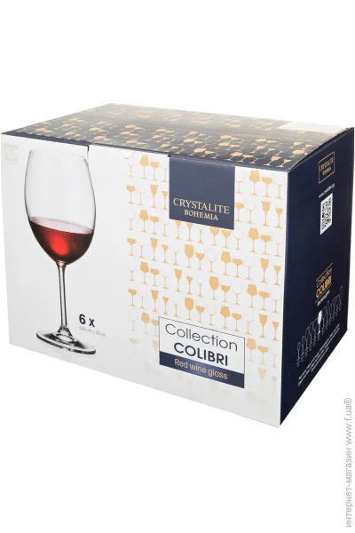 Набор бокалов для вина Bohemia Colibri 570 мл 6 шт (b4S032) Набор бокалов для вина Bohemia Colibri 570 мл 6 шт (b4S032)