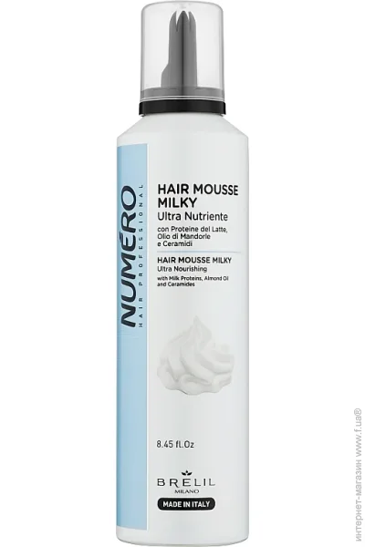    Brelil Numero Hair Mousse Milky,  , 250  (8011935088065)