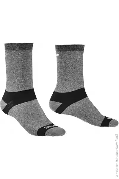  Bridgedale  Liner Coolmax Boot 2pr pk Grey S (1053-710539.806.S)