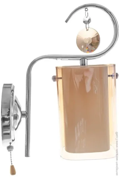 Brille  60W LK-616W/1 E27 CH/BR (26-960)