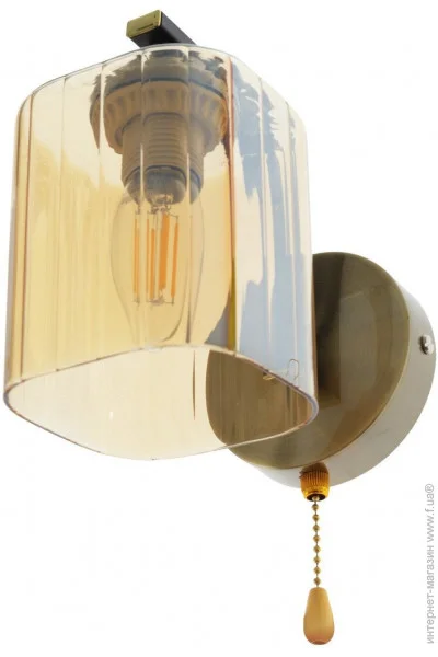 Brille  60W LK-654W/1 E27 AB/BK (29-116)