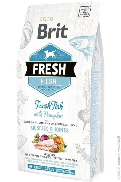   Brit     Brit Fresh Fish/Pumpkin Adult Large 2.5  (8595602530786)