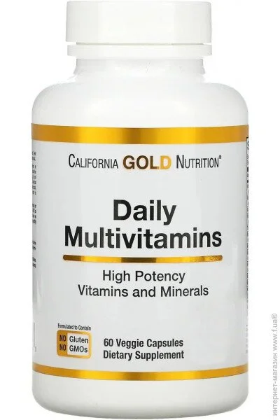 Витамины California Gold Nutrition Daily Multivitamins 60 капсул (4384304727) Витамины California Gold Nutrition Daily Multivitamins 60 капсул (4384304727)
