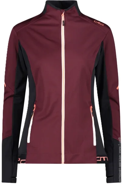 Campagnolo  Women's Full-Zip Hybrid Jacket Burgundy XXS (1097-31A2466-C919 34)