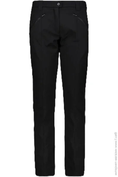   Campagnolo  Women`s Softshell Trousers with Exposed Stitched Detailing at the Front Black XS (1097-3A11266-U901 36)