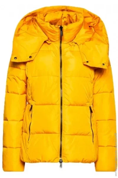 Campagnolo  Women's Taffeta Jacket with High Neck and Wraparound Collar XS Yellow (1097-31K2836-R409 36)
