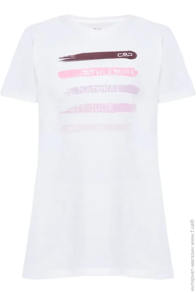   Campagnolo  Women's T-Shirt in Organic Cotton White XS (1097-33F7766-A001 36)
