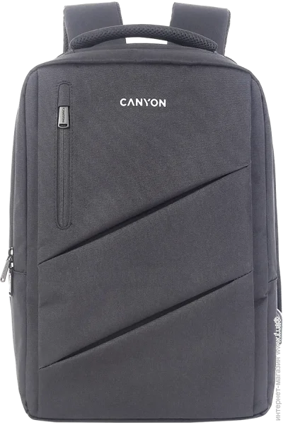   Canyon Laptop backpack for 15.6 inchProduct spec/size(mm): 400MM x300MM x 120MM(+ 60MM)Grey, LogoEXTERIOR materials:100% PolyesterInner materials:100% Polyestermax weigh (CNS-BPE5GY1)
