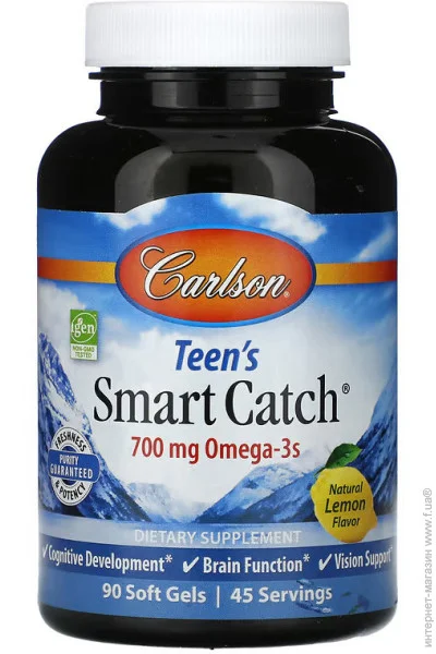 '  Carlson Labs  3   Teen's Smart Catch 90 