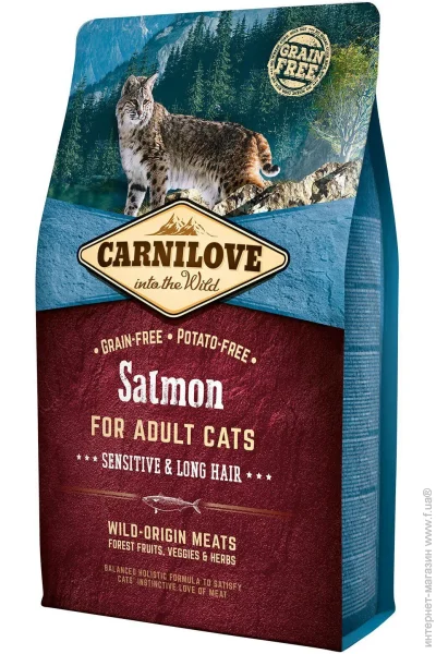   Carnilove Sensitive & Long Hair, , 2 