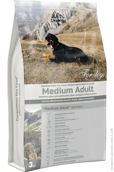   Carpathian Pet Food Medium Adult 3 