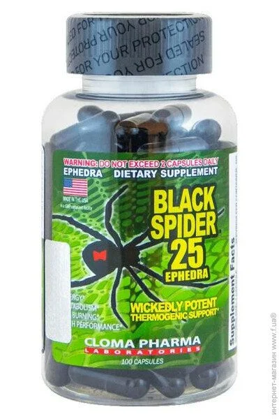  Clomapharma   Black Spider 100 caps (00000007891)
