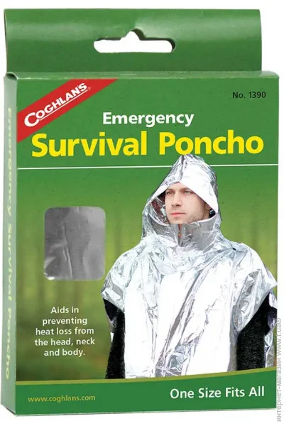  Coghlan's  Emergency Survival Poncho (1053-CHL.1390)