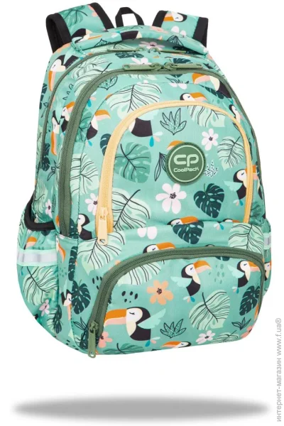 Рюкзак школьный Coolpack Рюкзак CoolPack Spiner TOUCANS с термокарманом (F001662) для девочек , для младших классов Рюкзак школьный Coolpack Рюкзак CoolPack Spiner TOUCANS с термокарманом (F001662) для девочек , для младших классов
